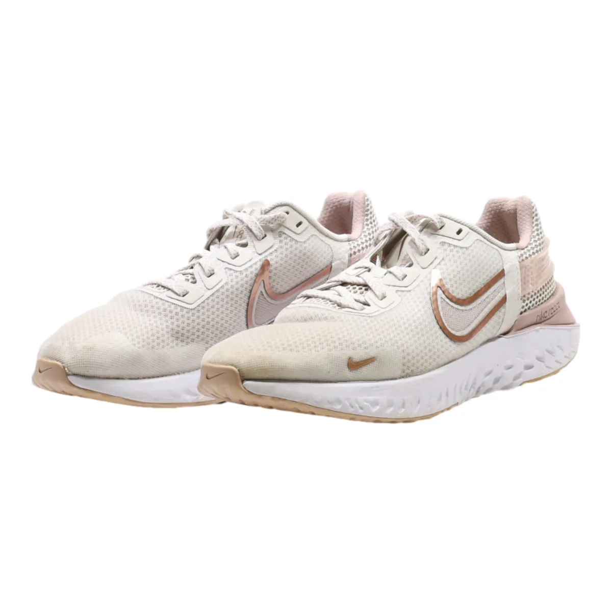 NIKE Sneaker Trainers Grey Synthetic Womens UK 7