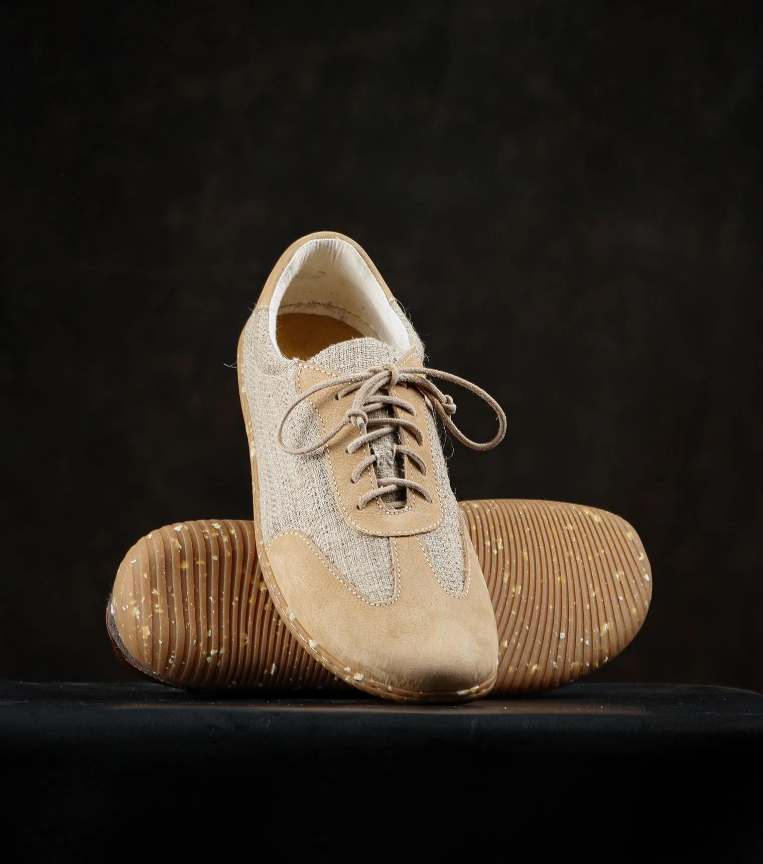 Sneaky Ninjas | Nettle and Suede Barefoot Retro Trainers